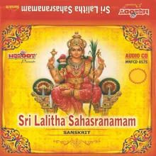 Sri Lalitha Sahasranamam Sanskrit